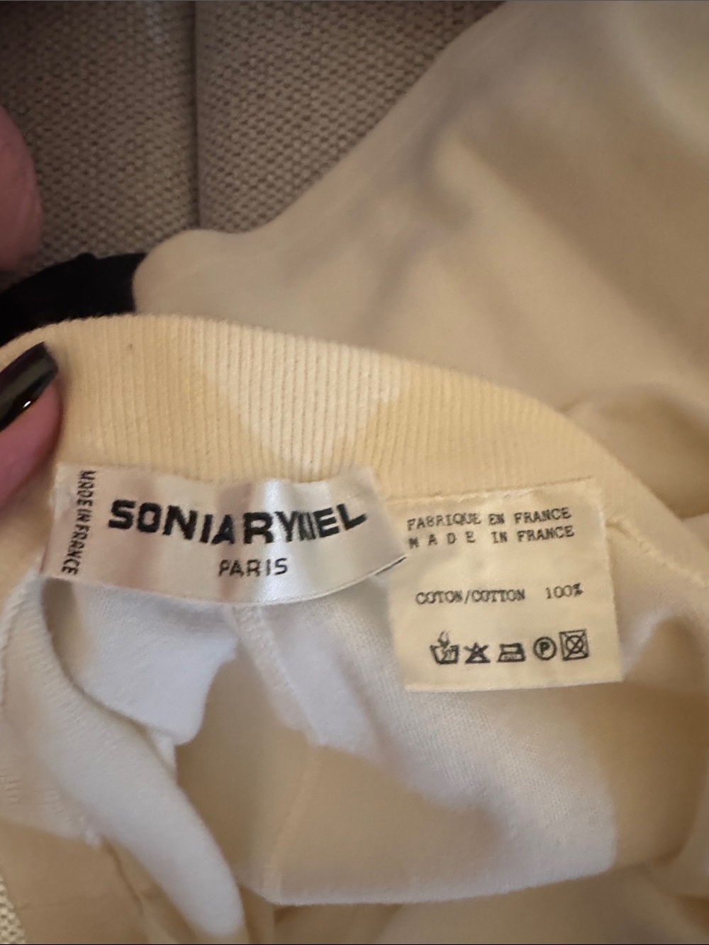 Sonia Rykiel Men’s Cream Polo Shirt